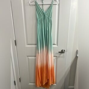 Ombré halter dress, size small